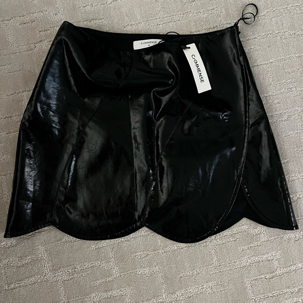 Commense Black Mini Skirt